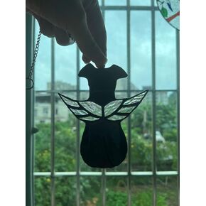 Black Dog Memorial Gifts Stained Glass