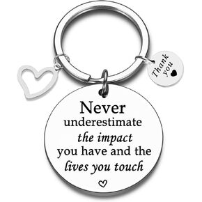 Leaving Gifts For Colleagues Thank You Gifts for Women key chain Coworker Teacher Caregiver Gifts
