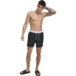 DKNY Men's Lightweight Quick Dry Volley UPF 40+ Protection Swim Trunk