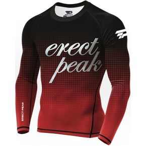 Men's UPF 50+ Long Sleeve Rashguard Shirt Sun Protection Beach Swim Shirt Quick Dry Surfing Shirt