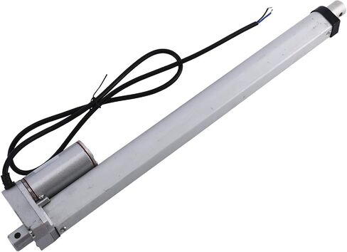 المحرك الخطي للسكتة الدماغية DC12V 12 بوصة مع دعامة تثبيت 900N (225 رطل) أقصى رفع 10 مم/ثانية لكرسي طاولة التلفاز رفع سرير التدليك المحرك الخطي للأريكة الكهربائية (12 بوصة) in Saudi Arabia
