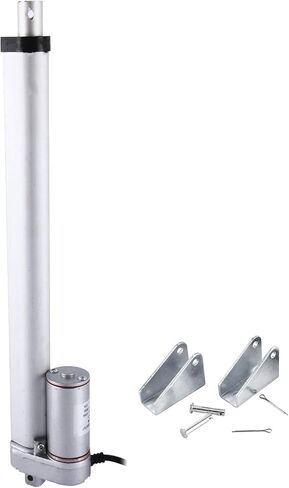 المحرك الخطي للسكتة الدماغية DC12V 12 بوصة مع دعامة تثبيت 900N (225 رطل) أقصى رفع 10 مم/ثانية لكرسي طاولة التلفاز رفع سرير التدليك المحرك الخطي للأريكة الكهربائية (12 بوصة) in Saudi Arabia