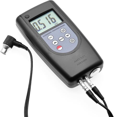 Thickness Gauge Professional Digital Ultrasonic Thickness Tester Measuring Tool Range 1.2~225mm 0.05-8.8inch Thickness Meter AMA006 in Kuwait