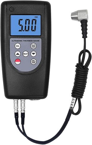Thickness Gauge Professional Digital Ultrasonic Thickness Tester Measuring Tool Range 1.2~225mm 0.05-8.8inch Thickness Meter AMA006 in Kuwait
