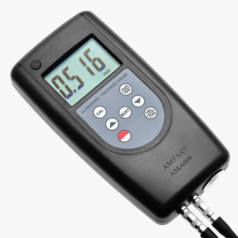 Thickness Gauge Professional Digital Ultrasonic Thickness Tester Measuring Tool Range 1.2~225mm 0.05-8.8inch Thickness Meter AMA006 in Kuwait