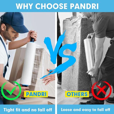 فيلم باندري الممتد، 15 بوصة × 1200 قدم لكل لفة، غلاف قابل للتمدد، غلاف شفاف مع مقابض، غلاف بلاستيكي لتحريك غلاف البليت، عبوتان، 60 مقياس، مقابضان in Kuwait