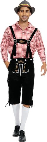 Oktoberfest Costume Men, Men’s German Bavarian Oktoberfest Costume Set Bavarian Costume Men for Oktoberfest Dress Up in Saudi Arabia