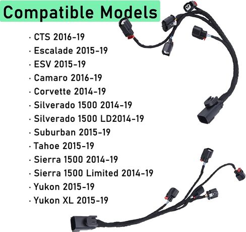 28388775 حزام الإشعال بحقن الوقود متوافق مع 2014-2019 GM كاديلاك CTS إسكاليد تشيفي كامارو سكة وقود اليد اليسرى 5.3L 6.2L V8 28329581 in Kuwait