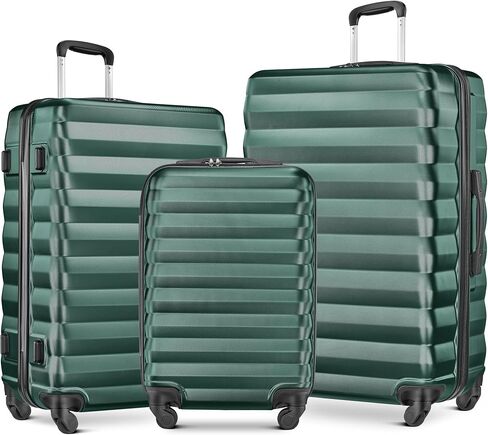 3-Piece Luggage Sets (20", 24", 28"), ABS Lightweight Carry on Suitcase Set with Spinner Wheels & Lock for Travel, Business in Saudi Arabia