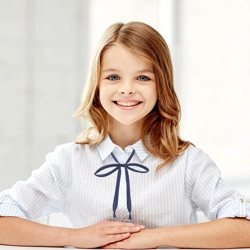 ربطات عنق Mantieqingway للنساء والفتيات مربوطة مسبقًا وقابلة للتعديل بلون سادة من البوليستر للزي المدرسي، والحفلات التنكرية، والتي شيرت in Kuwait