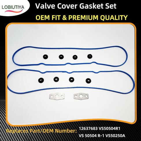 12637683 مجموعة حشية غطاء الصمام، VS50504R1 سدادة غطاء الصمام متوافقة مع تشيفي سيلفرادو سوبربان تاهو تريل بليزر جي إم سي سييرا يوكون إنفوي 4.8 لتر 5.3 لتر 6.0 لتر 6.2 لتر - استبدالات أخرى OEM VS50250 in Kuwait