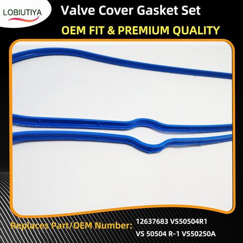 12637683 مجموعة حشية غطاء الصمام، VS50504R1 سدادة غطاء الصمام متوافقة مع تشيفي سيلفرادو سوبربان تاهو تريل بليزر جي إم سي سييرا يوكون إنفوي 4.8 لتر 5.3 لتر 6.0 لتر 6.2 لتر - استبدالات أخرى OEM VS50250 in Kuwait
