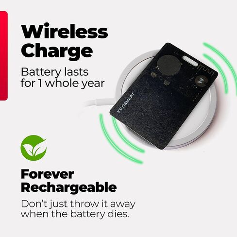 بطاقة KeySmart الذكية (عبوة من 3 قطع - دخان شفاف) ومنظم مفاتيح صغير (جلد) in Kuwait