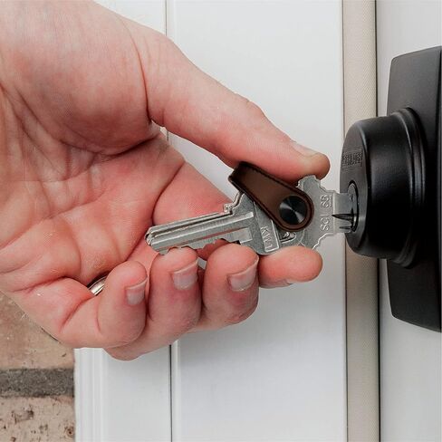 بطاقة KeySmart الذكية (عبوة من 3 قطع - دخان شفاف) ومنظم مفاتيح صغير (جلد) in Kuwait