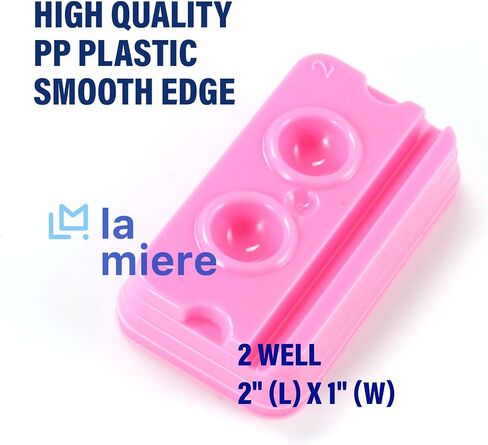200 PCS Dental Disposable 2 Hole Mixing Wells, PMU Practice Kit, PMU Ink Tray, Microblading & PMU Pigments, Pigment Cups, Microblading Supplies (White, 200) in Saudi Arabia