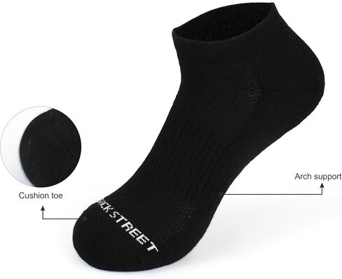 Low Cut Socks for Men, Cushioned Compression, Mens Ankle Socks Athletic Running Sports Socks Breathable Soft - Thick Cushion in Saudi Arabia