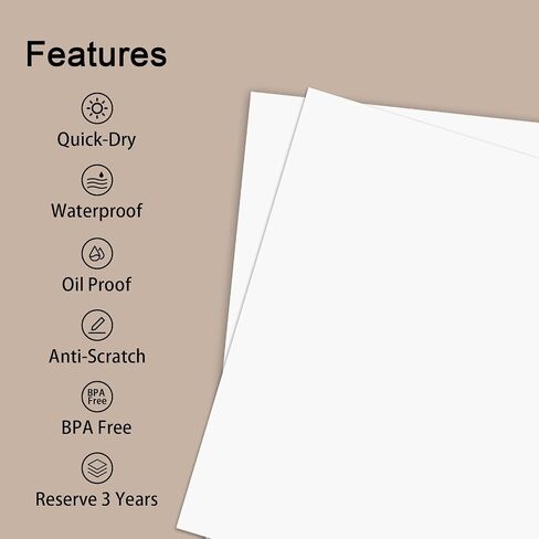 100 Sheets A4 Thermal Paper, 8.27x11.69' Thermal Paper(210 x 297 mm) for Portable Thermal Printer, Compatible with MT800/MT800Q/M08F/PJ762/PJ763MFi, for School or Work, Printing Files, Picture, etc in Saudi Arabia
