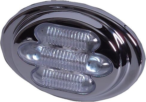 Maxxima M36180YCL مصباح LED كهرماني شفاف بعدسة شفافة بيضاوية صغيرة مع إطار من الفولاذ المقاوم للصدأ in Saudi Arabia