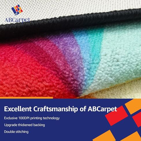 Classroom Rug Carpet for Elementary School Daycare Nursery Rug Non Slip Soft Washable Seating Rug Seats Teacher Rug Colorful Foldable Rolling Packing (7.5 x 13, B002-Stars-Economy) in Saudi Arabia