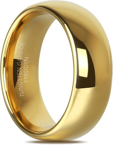 The Lord of the Rings 6MM 8MM Magic Power Tungsten Wedding Band Rings For Men Women Gold/Black Comfort Fit Size 5-14 in Saudi Arabia