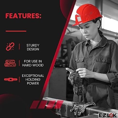 E-Z LOK 400-610 حشوة ملولبة للخشب الصلب، حشوات خيط نحاسية، 3/8-16 خيوط داخلية، طول 1.00 بوصة، عبوة من 10 قطع in Saudi Arabia