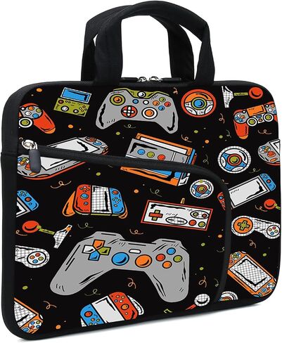 Laptop Sleeve 15 15.4 15.6 Chromebook Case Ultrabook Case Notebook Sleeve PC Messenger Bag Tablet Case Neoprene Handle Sleeve for Men Women, Two Pockets(RENTT in Saudi Arabia