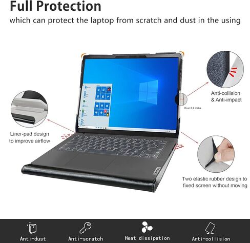 Alapmk Protective Case for HP EliteBook 840 G10/EliteBook 845 G10/ZBook Firefly 14 G10/EliteBook 1040 G10/Elite x360 1040 G10/Dragonfly Pro 14/DRAGONFLY PRO CHROMEBOOK & Latitude 7440 14"Laptop,Black in Saudi Arabia