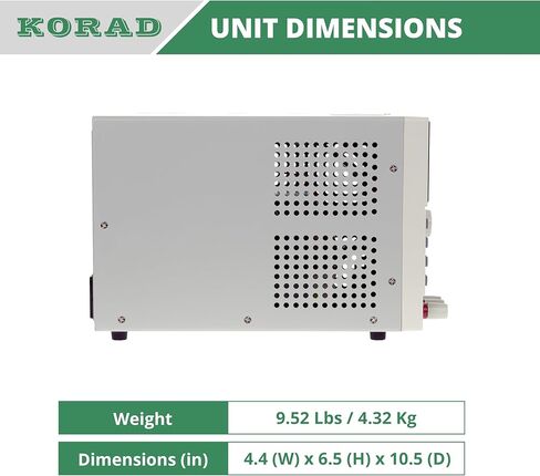 KORAD KD3005D - مصدر طاقة خطي متغير الدقة وقابل للتعديل 30 فولت، 5 أمبير تيار مستمر، درجة مختبر رقمية منظمة... in Kuwait
