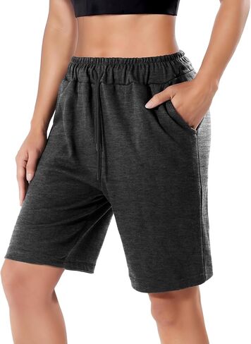 GIVON Women's Athletic Short Joggerr Sweat Casual Comfort Bermuda Lounge Shorts in Saudi Arabia