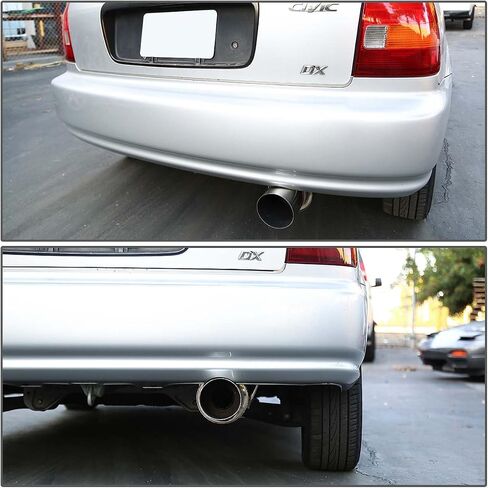 DNA MOTORING CBE-HC963 نظام عادم كاتم الصوت CatBack [متوافق مع 96-00 Honda Civic 3-Door Hatchback SOHC] in Saudi Arabia