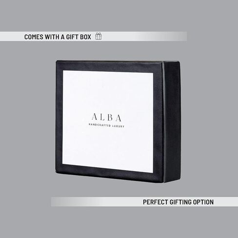 Alba Classic Trifold Nappa Leather Wallet For Men II Handmade II Minimalist II RFID Protected (Tan) in Saudi Arabia
