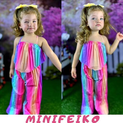 Toddler Girls Tank Tops Pants Outfit for Summer in Saudi Arabia