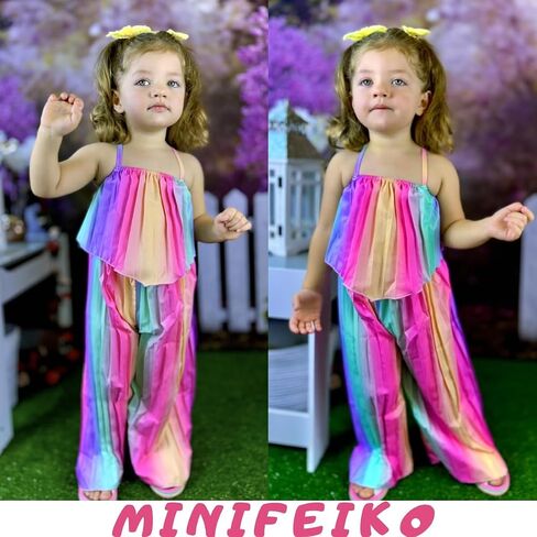 Toddler Girls Tank Tops Pants Outfit for Summer in Saudi Arabia