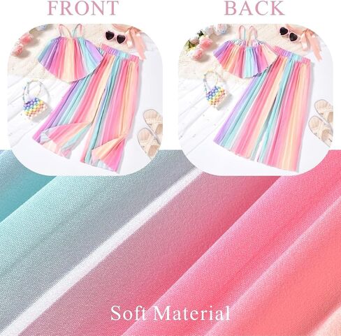 Toddler Girls Tank Tops Pants Outfit for Summer in Saudi Arabia