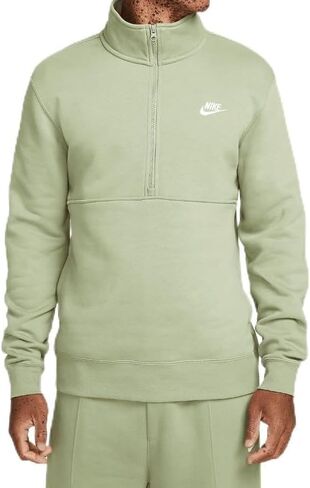 بلوفر Nike Sportswear Club للرجال بظهر ممشط و1/2 سحاب in Saudi Arabia