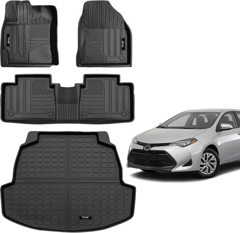 Cargo Mats Compatible for 2020 2021 2022 2023 2024 Toyota Corolla Sedan Trunk Liner All-Weather TPE Protection Mat(Not for Corolla Cross & Hatchback)(2020-2024 Toyota Corolla Cargo Liner) in Saudi Arabia