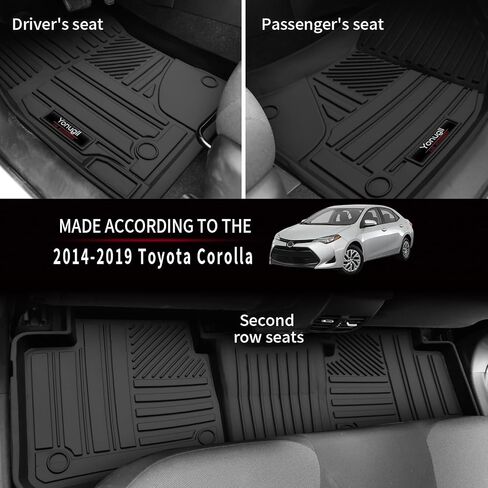 Cargo Mats Compatible for 2020 2021 2022 2023 2024 Toyota Corolla Sedan Trunk Liner All-Weather TPE Protection Mat(Not for Corolla Cross & Hatchback)(2020-2024 Toyota Corolla Cargo Liner) in Saudi Arabia