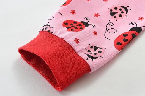 Little Girls Pajamas Cotton Long Sleeve Pjs Set Kids Dinosaur Pajama Baby 2 Pieces Sleepwear Toddler Heart Clothes 2-7T in Kuwait