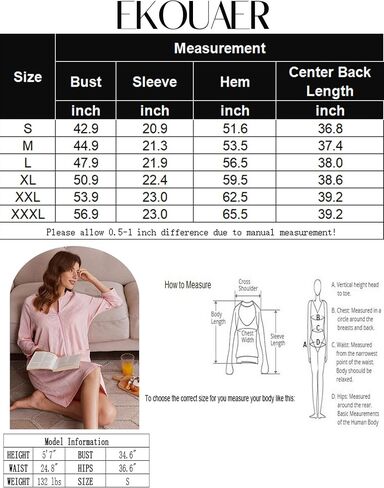 Ekouaer Women Zipper Robes 3/4 Sleeve Ribbed Knit Bathrobe Lightweight Knee Length Loungewear Housecoat with Pockets S-3XL in Saudi Arabia