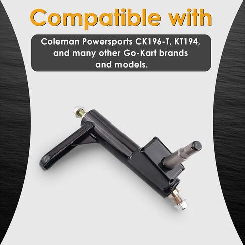 مفصل توجيه المغزل متوافق مع Coleman KT196 Go-Karts، أجزاء رباعية متينة للطرق الوعرة ذات 4 عجلات، ملحقات تعليق مركبة Go-Kart تعمل بالغاز 196cc 6.5 حصان (يمين)... in Kuwait