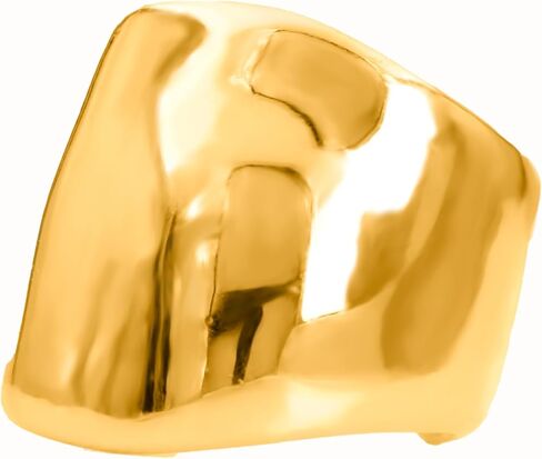 18k Gold Plated and Silver Tone Wide Ear Cuff in Saudi Arabia