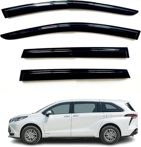 Window Visor Deflectors Rain Guards Compatible with Toyota Tundra Crewmax 2007-2021 in Saudi Arabia