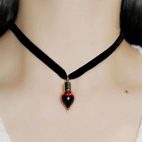 Harry and Henry Vampire Blood Vial Necklace for Women Blood Vial Choker for Halloween Cosplay Gothic Vampire Accessories in Saudi Arabia