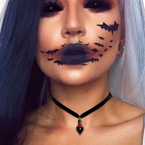 Harry and Henry Vampire Blood Vial Necklace for Women Blood Vial Choker for Halloween Cosplay Gothic Vampire Accessories in Saudi Arabia