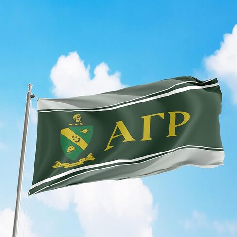 Alpha Gamma Rho Fraternity Greek Life Licensed Flag 3x5 Feet Flag Banner Wall Decor Outdoor Indoor Decoration Brass Grommets Double Stitch (Alpha Gamma Rho # 3) in Saudi Arabia