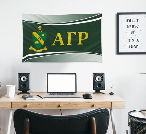Alpha Gamma Rho Fraternity Greek Life Licensed Flag 3x5 Feet Flag Banner Wall Decor Outdoor Indoor Decoration Brass Grommets Double Stitch (Alpha Gamma Rho # 3) in Saudi Arabia