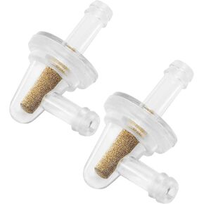 عبوتان من فلتر الوقود المضمن العالمي بزاوية 90 درجة، فلتر وقود صغير في الخط لمحرك غاز خط الوقود 1/4، استبدال فلتر الوقود المضمن بالغاز الشفاف، يستخدم للدراجة النارية in Kuwait