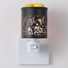 جهاز تدفئة العطر القابل للتوصيل من MeplLivs - مكون إضافي للزينة لشمعة معطرة دافئة (فضي)