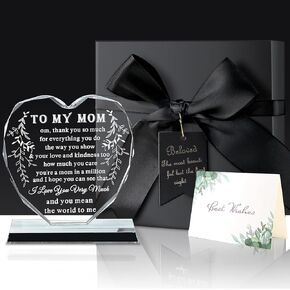 Gifts for Mom from Daughters Son - Mom Christmas Gifts Acrylic Plaque Thanksgiving Birthday Mothers Day Christmas Gifts for Mom Decorative Plaques