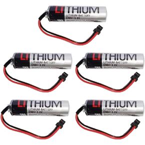 5Pcs ER6V/3.6V Compatible with Toshiba ER6VC119A ER6V119B 2400mAh Lithium Battery for M70 M60 PLC